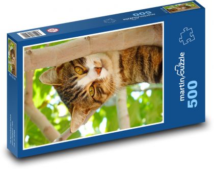 Mačka - zviera, domáce zviera - Puzzle 500 dielikov, rozmer 46x30 cm 