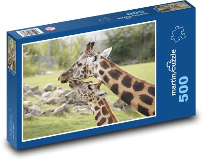 Žirafa - divoká zvěř, savec - Puzzle 500 dílků, rozměr 46x30 cm