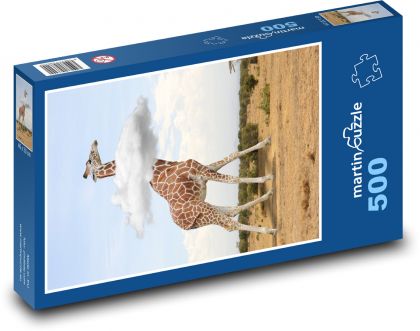 Žirafa - zviera, oblak - Puzzle 500 dielikov, rozmer 46x30 cm 