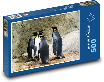 Tučňáci - zvířata, ptáci - Puzzle 500 dílků, rozměr 46x30 cm