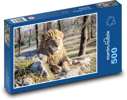 Lev - zvíře, hříva - Puzzle 500 dílků, rozměr 46x30 cm