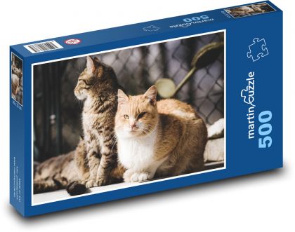 Kočka - zvíře, mazlíček  - puzzle 500 dílků