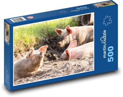 Prasata - zvířata, farma - puzzle 500 dílků
