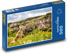 Dog - nature, landscape Puzzle of 500 pieces - 46 x 30 cm 