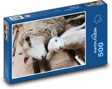 Owca - jagnięcina, zwierzę Puzzle 500 elementów - 46x30 cm