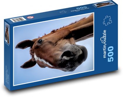 Kôň - žrebec, hriva - Puzzle 500 dielikov, rozmer 46x30 cm 