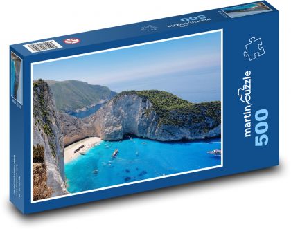 Plaża - morze, wybrzeże - Puzzle 500 elementów, rozmiar 46x30 cm