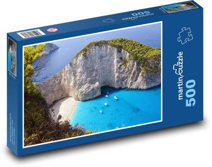 Zakynthos - beach, island - Puzzle of 500 pieces, size 46x30 cm 
