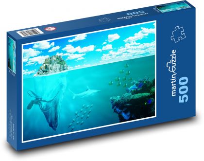 Moře - ryby, chobotnice - puzzle 500 dílků