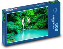 Azory - Portugalia, wodospad Puzzle 500 elementów - 46x30 cm