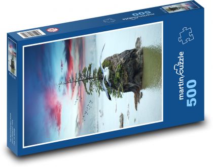 Ostrov - racek, oceán - puzzle 500 dílků