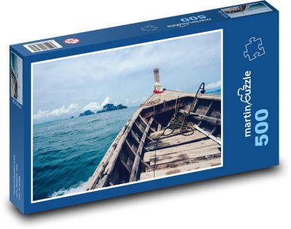 Loď - ostrov, oceán - Puzzle 500 dielikov, rozmer 46x30 cm 