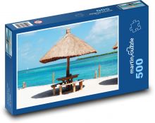 Belize - pláž, moře Puzzle 500 dílků - 46 x 30 cm