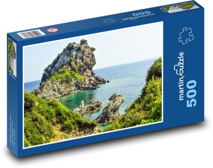 Skopelos, Greece, rock - Puzzle of 500 pieces, size 46x30 cm 