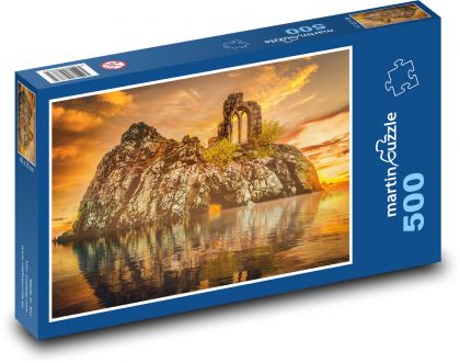Ostrov - moře, skála - puzzle 500 dílků