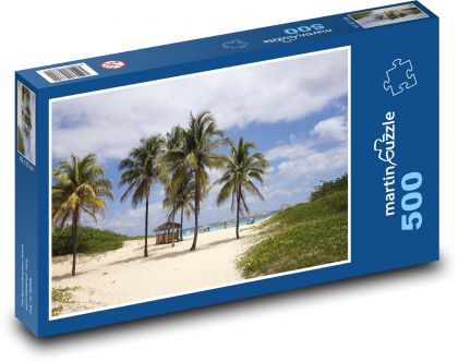 Strand - Palmen, Karibik - Puzzle - 500 Teile