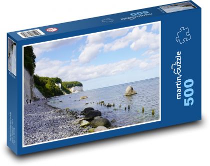 Ostrov Rujána - baltské moře, Německo  - Puzzle 500 dílků, rozměr 46x30 cm