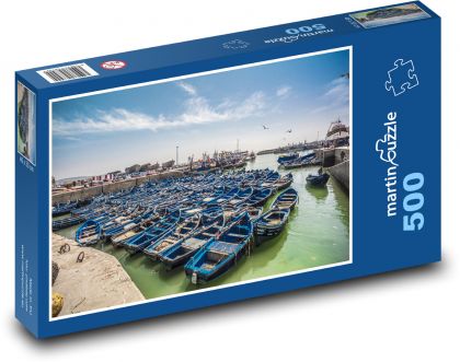 Marokko - Boote, Hafen - Puzzle - 500 Teile