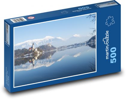 Snow - landscape, winter - Puzzle of 500 pieces, size 46x30 cm 