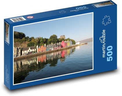 Tobermory - Scotland Harbour - Puzzle of 500 pieces, size 46x30 cm 