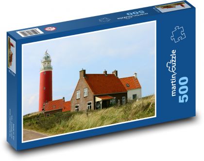 Maják - Holandsko - Severné more - Puzzle 500 dielikov, rozmer 46x30 cm 