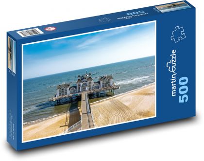 Molo - Morze Bałtyckie, plaża - Puzzle 500 elementów, rozmiar 46x30 cm
