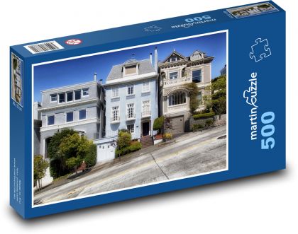 San Francisco - Kalifornie, domy - puzzle 500 dílků