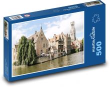 Turm - Kanal, Glockenturm Puzzle 500 Teile - 46 x 30 cm