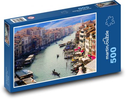 Venice - Grand Canal, gondolier - Puzzle of 500 pieces, size 46x30 cm 