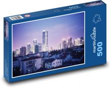 Šanghaj - město, noc  Puzzle 500 - 46x30 cm