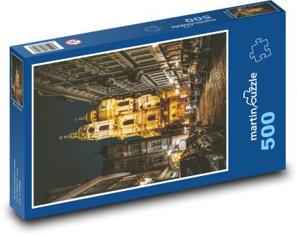 Praha - noc, město - puzzle 500 dílků