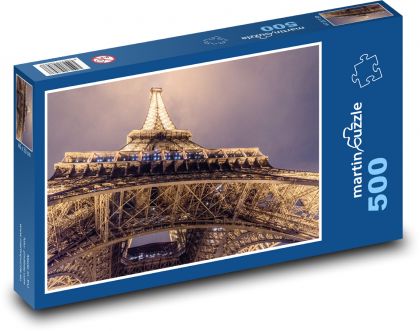 Eiffelova věž - Paříž, Francie - Puzzle 500 dílků, rozměr 46x30 cm