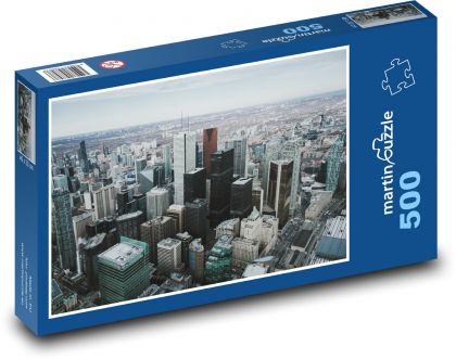 Buildings - city, houses - Puzzle of 500 pieces, size 46x30 cm 