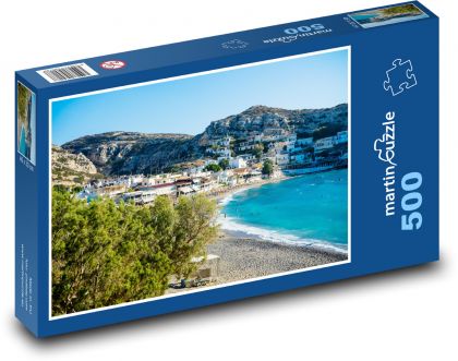 Pláž - piesok, pobrežie - Puzzle 500 dielikov, rozmer 46x30 cm 