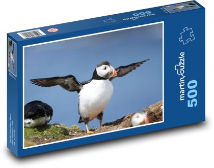 Puffin - vták, zviera - Puzzle 500 dielikov, rozmer 46x30 cm 