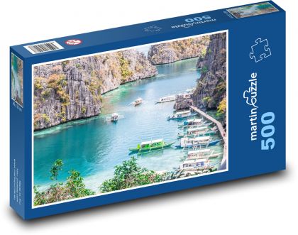Lode - voda, príroda - Puzzle 500 dielikov, rozmer 46x30 cm 