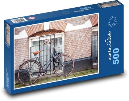 Bicycle - Amstrdam, Netherlands - Puzzle of 500 pieces, size 46x30 cm 