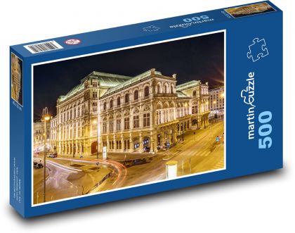 Wiedeńska Opera Państwowa - Austria, ulice - Puzzle 500 elementów, rozmiar 46x30 cm