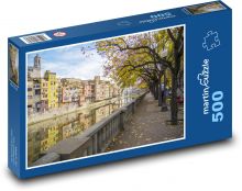 Girona - miasto, Hiszpania Puzzle 500 elementów - 46x30 cm