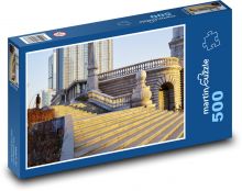 Schody - marmur, budynek Puzzle 500 elementów - 46x30 cm
