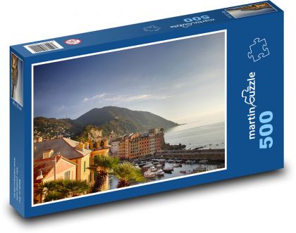 Genua - Morze, Włochy - Puzzle 500 elementów, rozmiar 46x30 cm