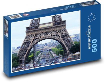 Eifellova věž - oblouk, Francie - Puzzle 500 dílků, rozměr 46x30 cm