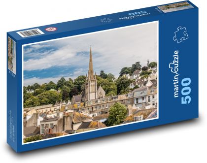 Anglie - město, domy  - Puzzle 500 dílků, rozměr 46x30 cm