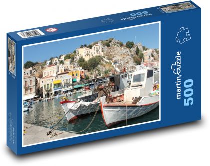 Rhodos - Řecko, dovolená  - Puzzle 500 dílků, rozměr 46x30 cm