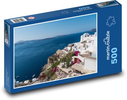 Santorini - Greece, island - Puzzle of 500 pieces, size 46x30 cm 