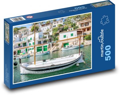 Mallorca - loď, ostrov - Puzzle 500 dielikov, rozmer 46x30 cm 