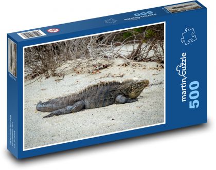 Leguán - jašterica, trópy - Puzzle 500 dielikov, rozmer 46x30 cm 