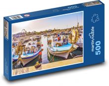 Rybársky prístav - more, lode Puzzle 500 dielikov - 46 x 30 cm 