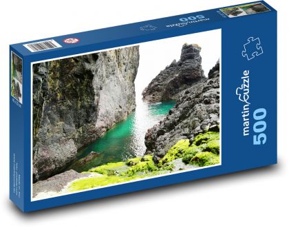 Oceán - skaly, more - Puzzle 500 dielikov, rozmer 46x30 cm 