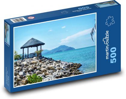 Sea - water, coast - Puzzle of 500 pieces, size 46x30 cm 